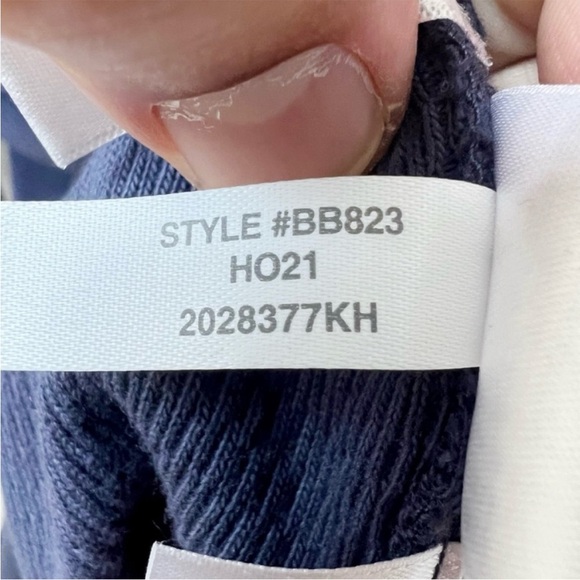 J. Crew Mixed waffle crewneck Thermal Shirt Sweater in Blue Navy - Picture 8 of 8